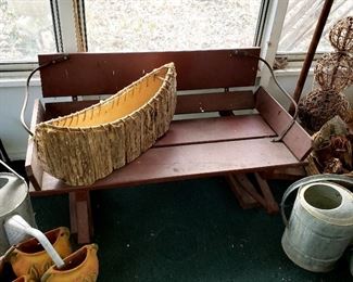 Buckboard seat, basket etc.