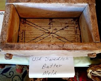 Swedish wooden butter mold