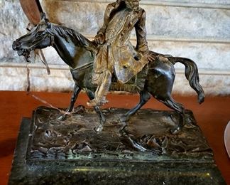 Signed bronze figure 