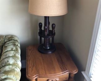 Side table, Lamp