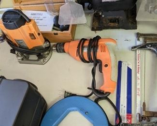 Bench Grinder & Assorted Tools