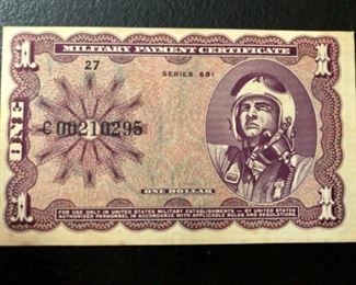 Vietnam Era Military Payment Certificate 