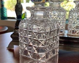 Antique Silver Plate Decanter Tantalus Crystal Whiskey Locking Cabinet Caddy	12. 5 x 12.75 x 5.5in	HxWxD
