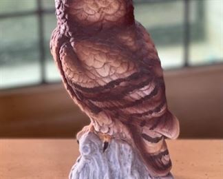 Sadek by Andrea 9339 Owl Porcelain Sculpture Figure	7 inches high	
