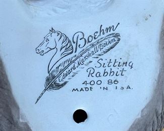 BOEHM 400-86 Sitting Rabbit Porcelain Figure	4.25 inches high	
