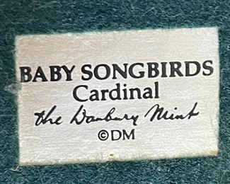 Danbury Mint Baby Songbirds Cardinal Porcelain Figure	6 x 4.5 x 4in	HxWxD
