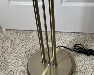 Articulating Brass Floor Lamp 2 Light	48 x 25 x 15in	HxWxD
