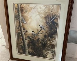 Signed Litho Jean Vietor Right Side Up…Down? Framed Print	Frame: 31.5 x 25.5in	
