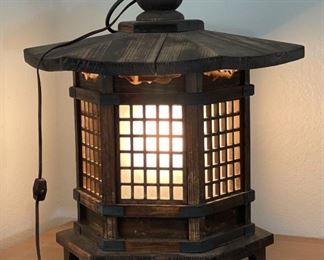 Japanese Wood Hanging Pagoda Lantern Lamp	20 x 18 x 18in	HxWxD
