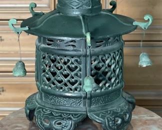 Cast Iron Japanese Pagoda Lantern	13x10x10in	HxWxD
