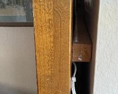 2pc Antique Chinese Hand Carved Panels Screen Divider PAIR 102 x 29.25 x 2.5in HxWxD