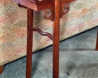 Chinese Rosewood Sofa Alter Table	34 x 50 x 14.25in	HxWxD
