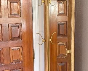 Vintage Mirror Back Hall Stand 80 x 22 x 12in HxWxD