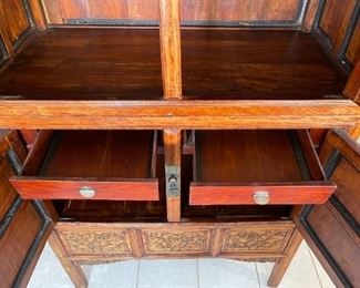 Chinese Rosewood Four Seasons Cabinet	79.5 x 43.5 x 21in	HxWxD
