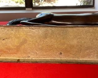 Heavy Bronze Etruscan Horse Sculpture Statue in the Manner of Boris Lovet Lorski Art Deco 27 x 38 x 6.5in HxWxD