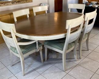 Bassett Furniture Dining Table w/ 6 Chairs	30 x 54 x 54-72	HxWxD
