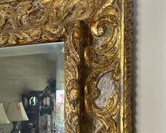 Huge Antique Carved Wood Gilt Frame Mirror	45 x 72 x 4	HxWxD
