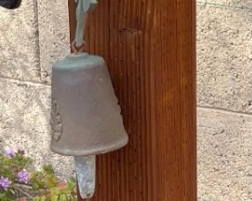 Bronze Hummingbird WindChime Bell 3 inch bell 18 inch hang