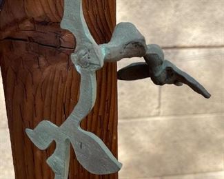 Bronze Hummingbird WindChime Bell	3 inch bell 18 inch hang	
