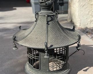 Cast Iron Japanese Pagoda Lantern	15 x 11.5 diameter	
