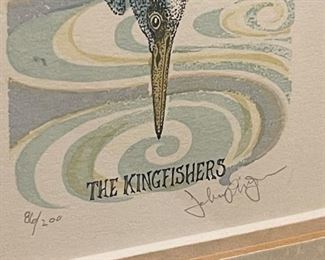 John Paul Ltd Edition Print 86/200 The Kingfishers	24.25in x 8.25in	
