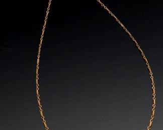 14k Gold & Diamond Heart Pendant Necklace 	16in Long Heart:16x14mm	
