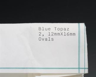 2pc Blue Topaz Oval Cut Loose Gemstone LOT 16.27 CTS		
