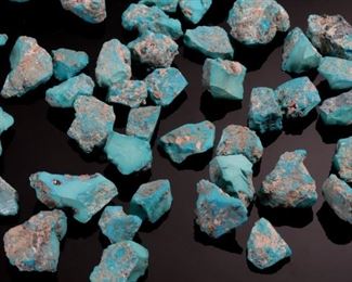 .67 Lbs Sleeping Beauty Turquoise Raw Stone Nugget lot Un Tumbled 	30x13mm approx size of each nugget 	
