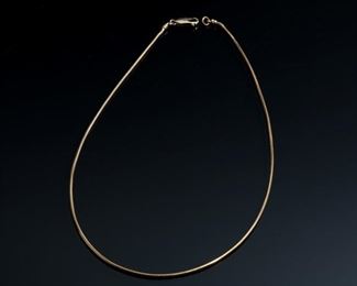 14k Gold 18in Rope Necklace 	18in Long 1.5mm thick 	
