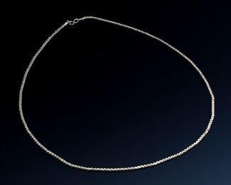 14k Gold Flat S Link Necklace 	22in Long 2.5x1mm	
