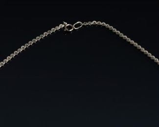 14k Gold Flat S Link Necklace 	22in Long 2.5x1mm	
