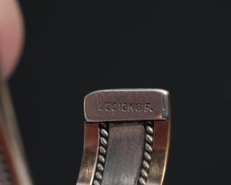 Sterling Silver & 12k GF Cuff Bracelet 	Size: 6.25 13mm w	
