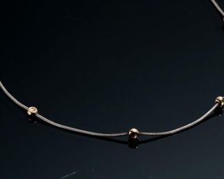 SILPADA Sterling Silver Bead Choker Necklace 	16.5in Long 	
