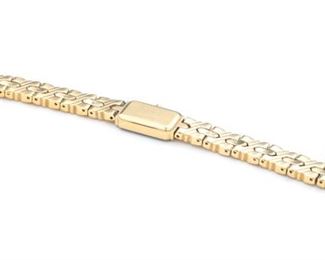 SEIKO Lassale Watch Gold Plated 2E20-7009	Size: 6in Width with Crown 15mm	
