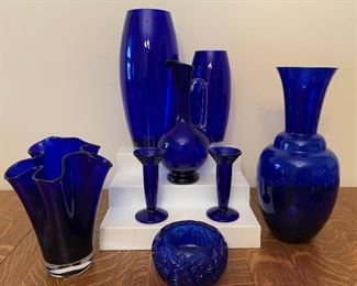 006 Blue FENTON and Wanda Glass