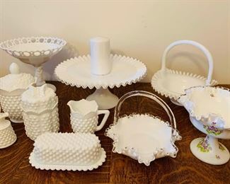 Vintage FENTON Milk Glass