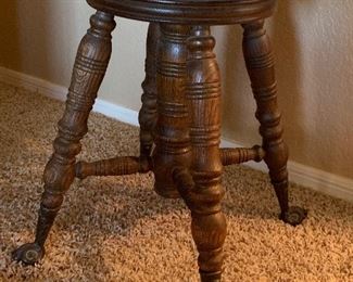 Antique Piano Stool