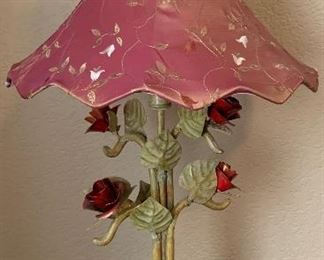Metal Floral Table Lamps
