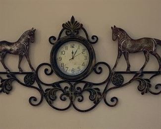 Metal Wall Art Clock