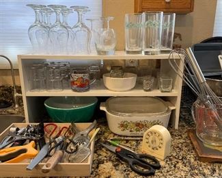 Vintage Corning, Assorted Kitchen