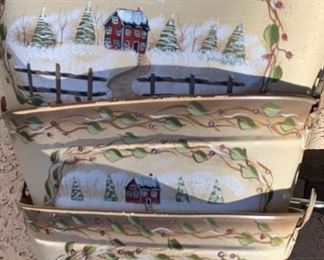Hand Painted Metal Pails