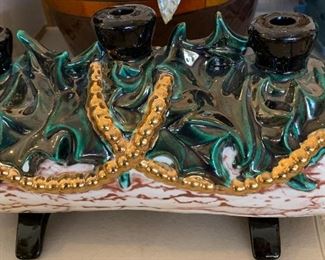Yule Log Candle Holder