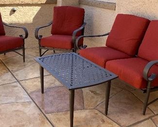 Patio Set: Loveseat, 2 Chairs and Coffee Table