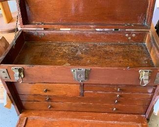 Vintage Wood Toolbox