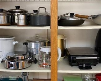 Revere Ware, Cuisinart, Calphalon , Toastmaster, Chefman etc.