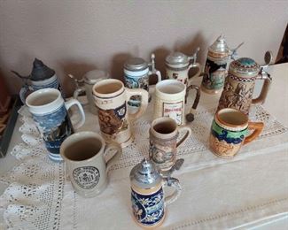 13 Beer Steins
