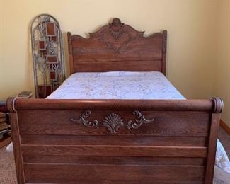 Antique Wood Bed Frame