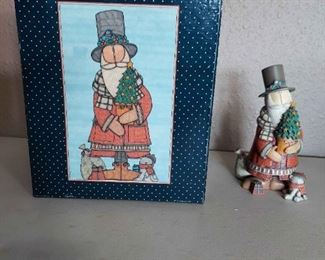 Ceramic Santa Figurine