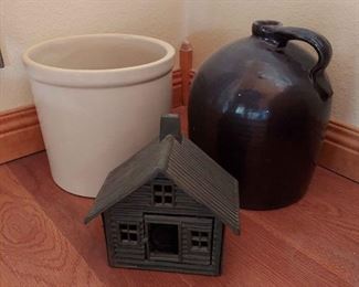 Crocks 2 and Cast Iron Candle House