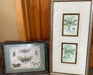 Dragonfly Themed Framed Art